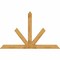 Ekena Millwork Saratoga Rough Sawn Timber Gable Bracket, Western Red Cedar, 96"W x 60"H x 6"D x 6"F, 15/12 Pitch GBW096X60X0606SAR00RWR - alternate 1